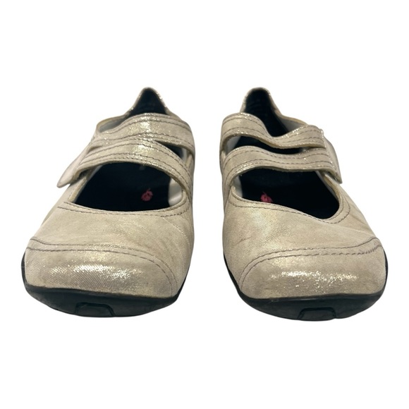 Rod Hommerson Chelsea Gold Metallic Leather Maryjane Comfort Shoes Women’s 11 - Picture 3 of 13